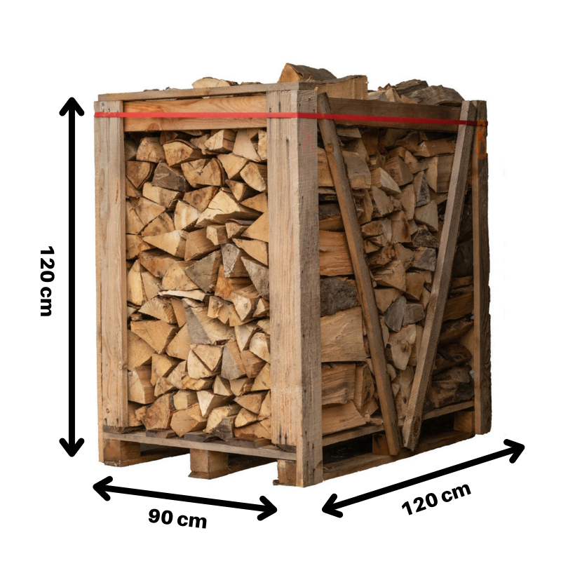 Bois de chauffage 25cm – Palette 1,7 stère – 100% Hêtre