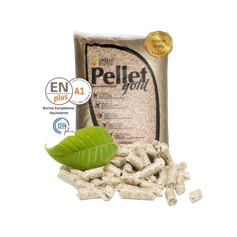 Granulés GOLD 100% résineux – Palette de 65 sacs de 15 kg