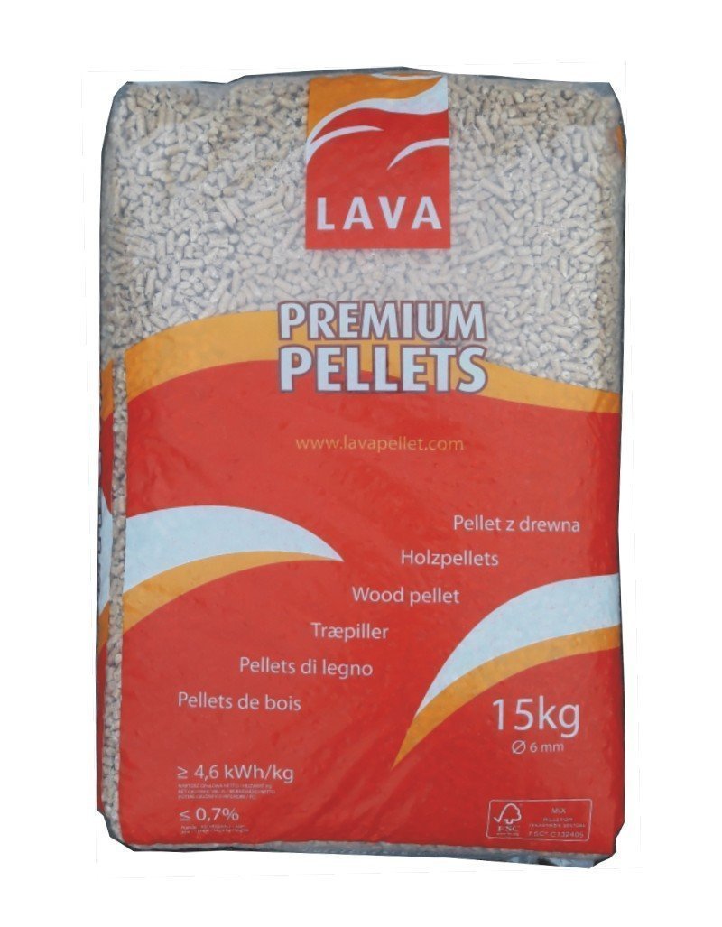 Pellet LAVA 100% Nadelholz – Palette mit 65 Säcke à 15 kg
